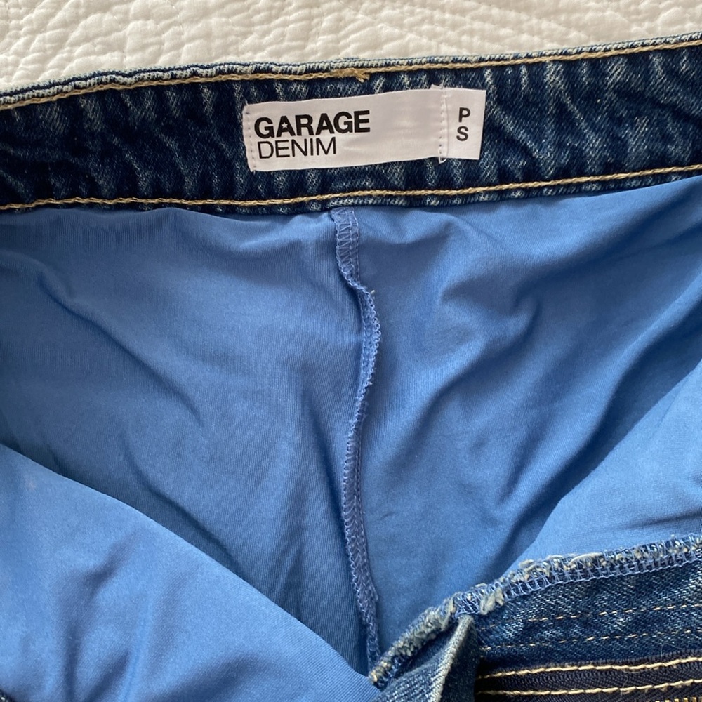 Garage Pixie Blue Denim Micro Skort - image 5
